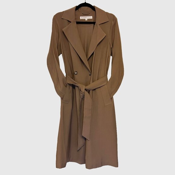 cleo Jackets & Blazers - cleo Women's Oversized Double Breasted Trench Coat - Camel - US S* - NWT